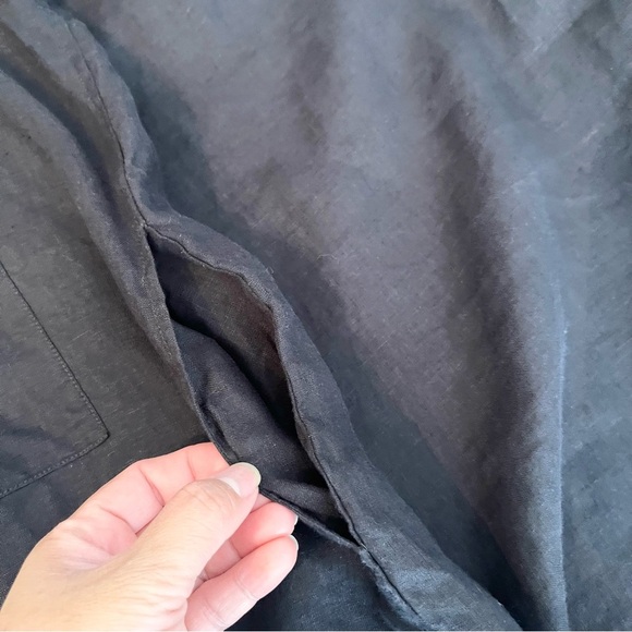 HOPE STOCKHOLM Elma SL Black Linen Button down Dress  Pockets Size 34 or Small - Picture 8 of 8